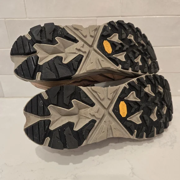 Hoka Anacapa Low GTX Waterproof Leather Hiking Shoe Brown Tan Womens Size 8.5B - Picture 7 of 9